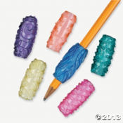 Vinyl Pearlized Sticky Pencil Grips<br>48 piece(s)